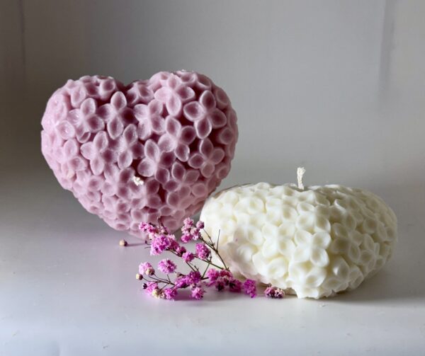 Hjerte hortensia lys