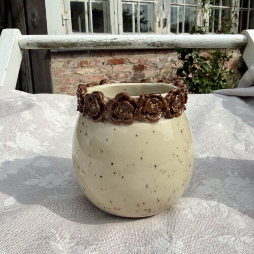 44. Buttede blomstervase