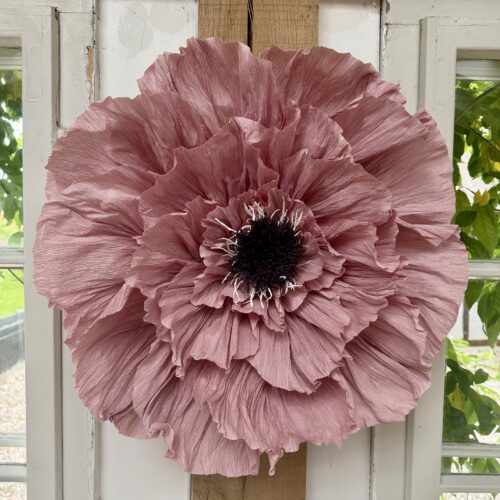 Stor blomst gammelrosa